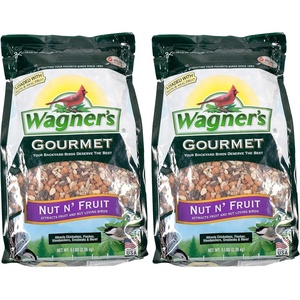 image:imageWagners 82072 Gourmet Nut amp Fruit Wild Bird Food 5 Pound Pack of 180 Ounce Pack of 2